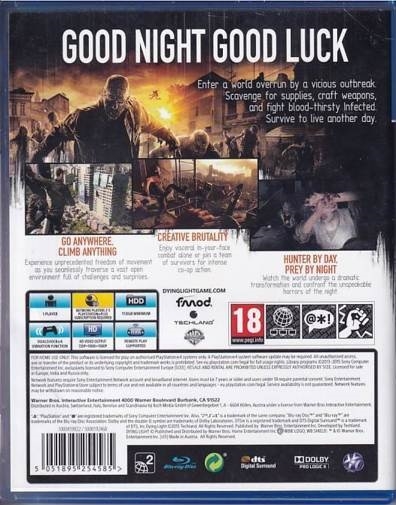 Dying Light - PS4 (A Grade) (Genbrug)